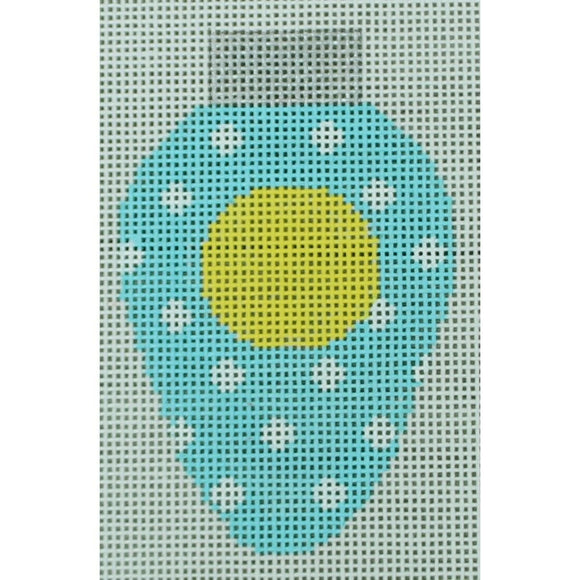 Easter Lightbulb, Light Blue with Dots