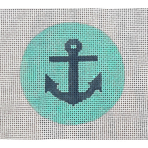 Anchor, Navy & Seafoam