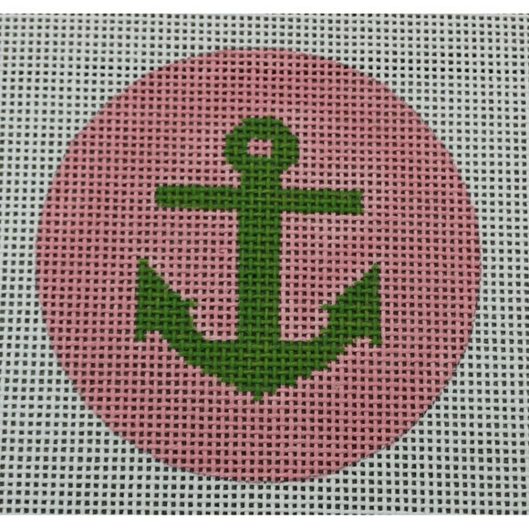 Anchor, Green & Pale Pink