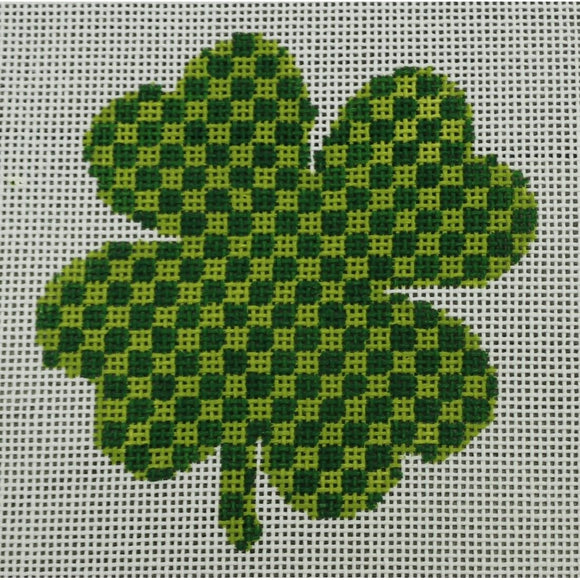 Checkered Green Shamrock