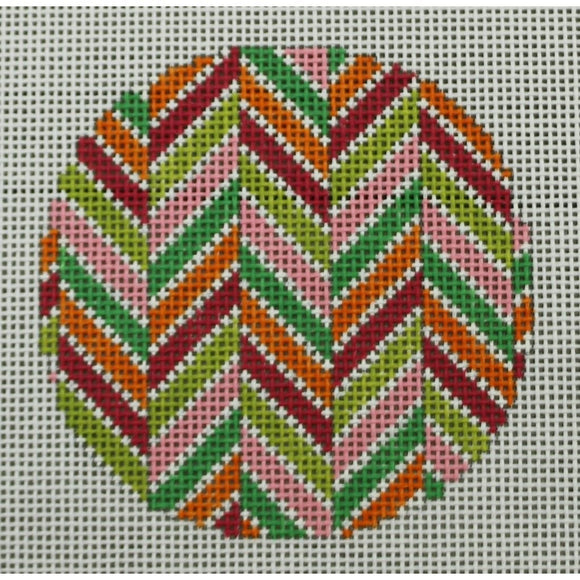 Chevron Pink/Greens/Orange