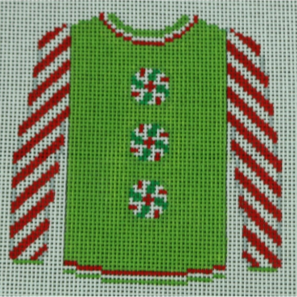 Peppermints on Green w/ Red Sleeves