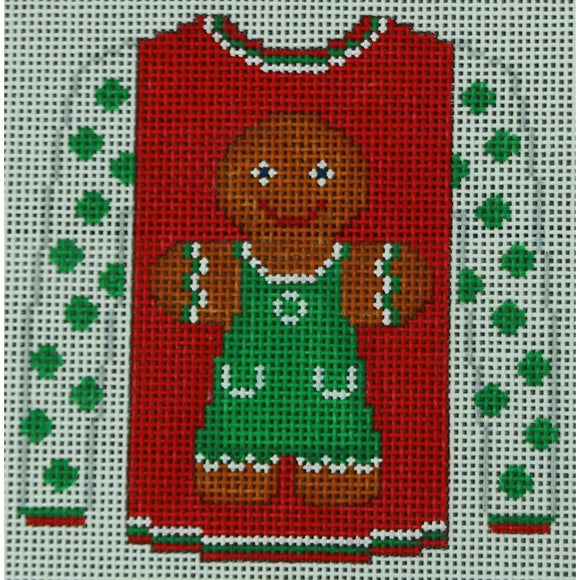 Gingerbread Girl on Red