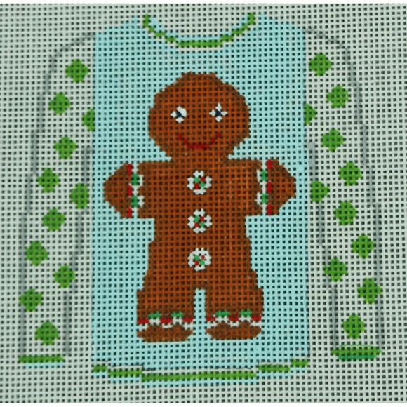 Gingerbread Boy on Blue