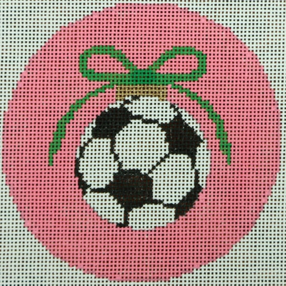 Soccer Ball on Pink