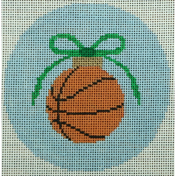 Basketball on Pale Blue