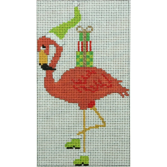 Flamingo with Green Hat & Presents