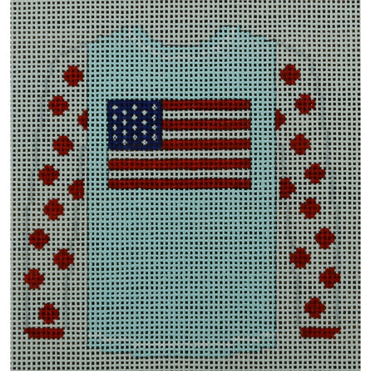 Flag Sweater, Red Dots