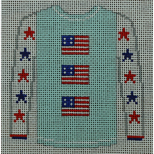 3 Flags Sweater, Star Sleeves