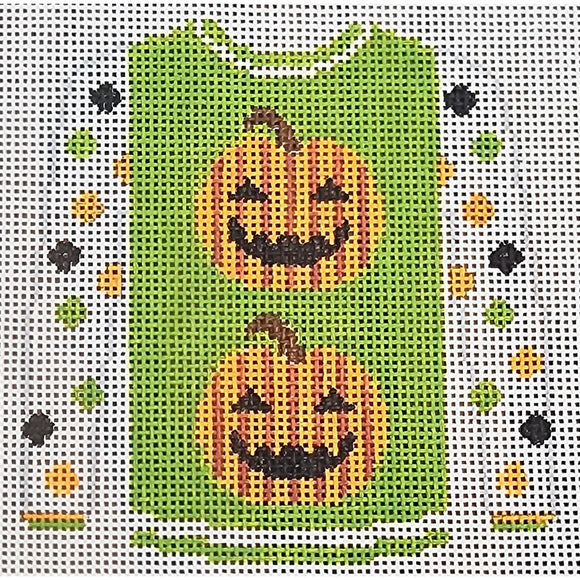 2 Pumpkins on Green Sweater