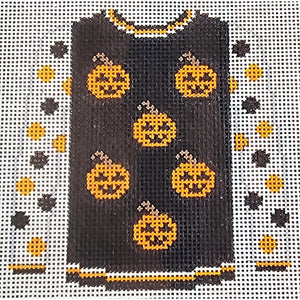 5 Pumpkins on Black Sweater