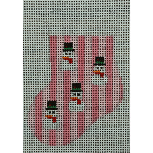 Snowmen on Pink