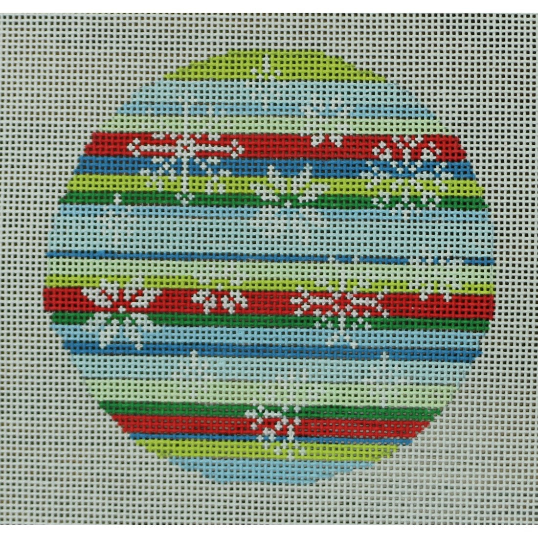 Snowflakes, blue, green