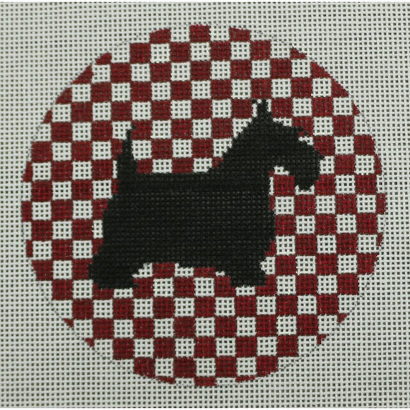 Scottie Dog on Red Check