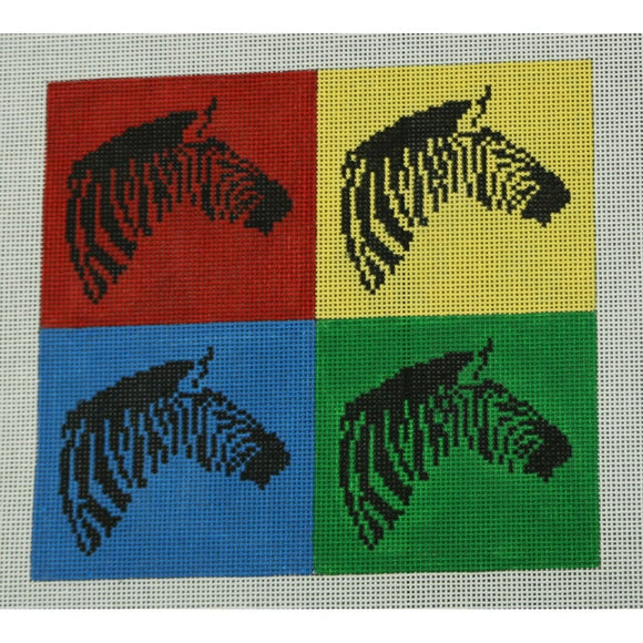 Multicolor Zebra Square