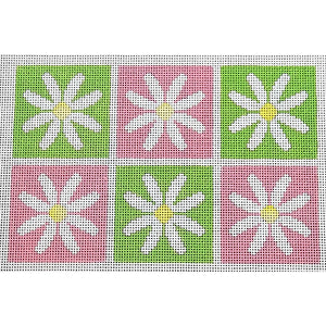 Daisy Clutch, Pink/Green