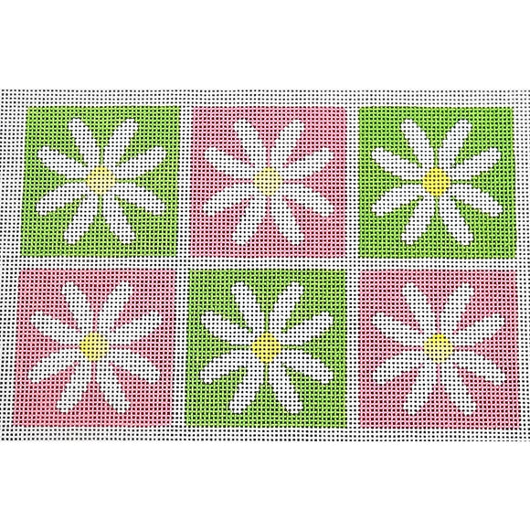 Daisy Clutch, Pink/Green