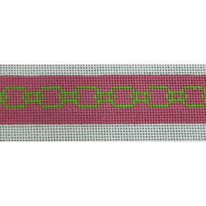 Green Chain on Pink Sunglass Strap