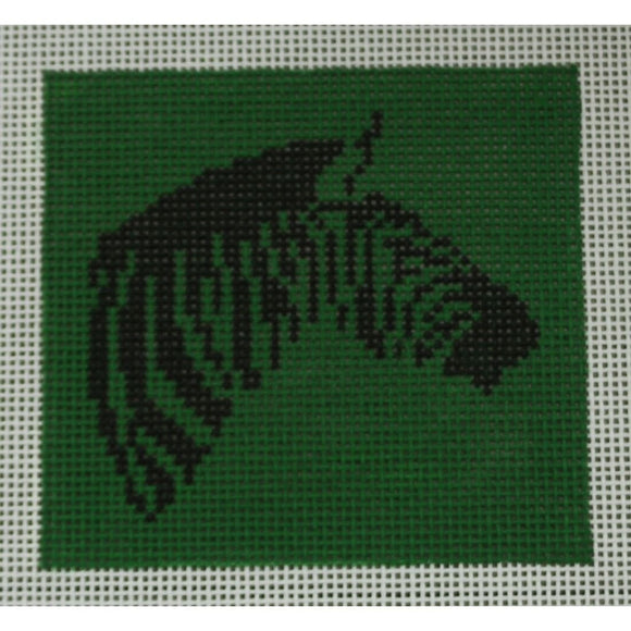 Zebra on Green