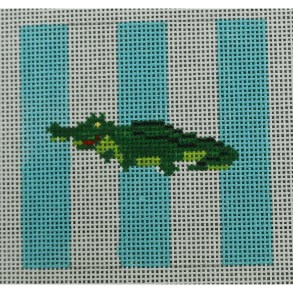 Gator, Turquoise/White