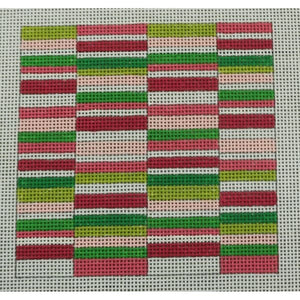 Pink/Green Horizontal Stripes