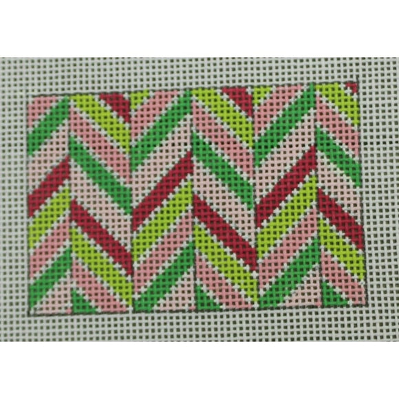 Chevron Pink/Green Wallet Case