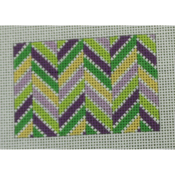 Chevron Purple, Green, Yellow Wallet Case