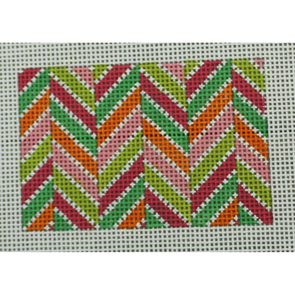 Chevron Pink, Green, Orange Wallet Case