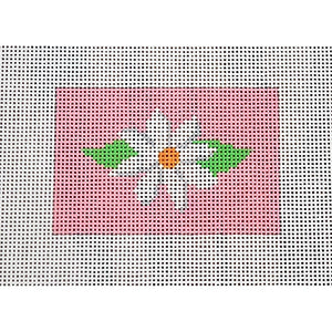 White Flower on Pink