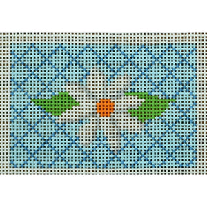 White Flower, Turquoise Lattice