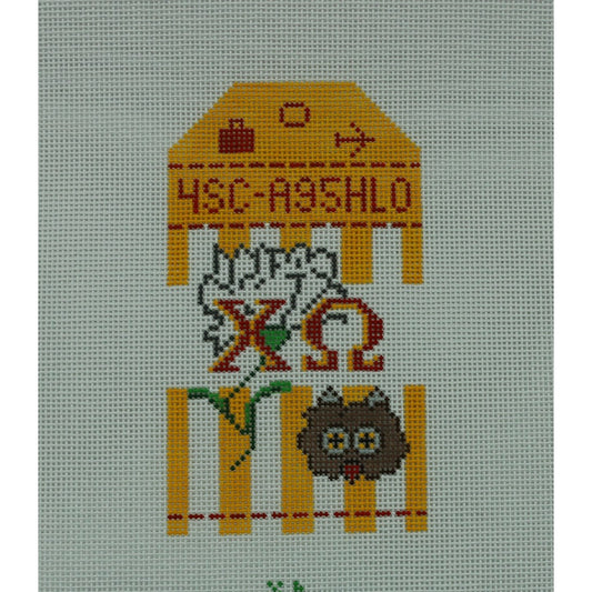 Sorority Travel Tag, Chi Omega