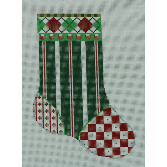 Stripes & Squares Mini Sock
