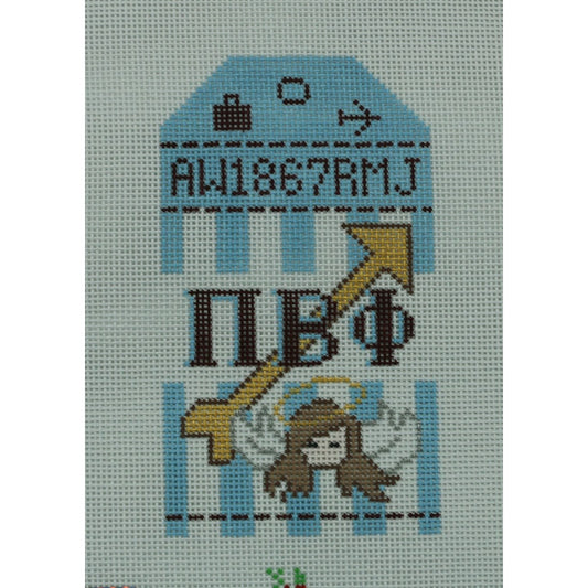 Sorority Travel Tag, Pi Beta Phi