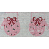 Pink 1st Christmas Mittens