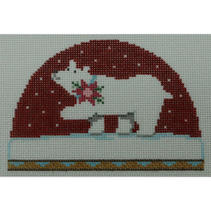 Polar Bear w/ Poinsettia