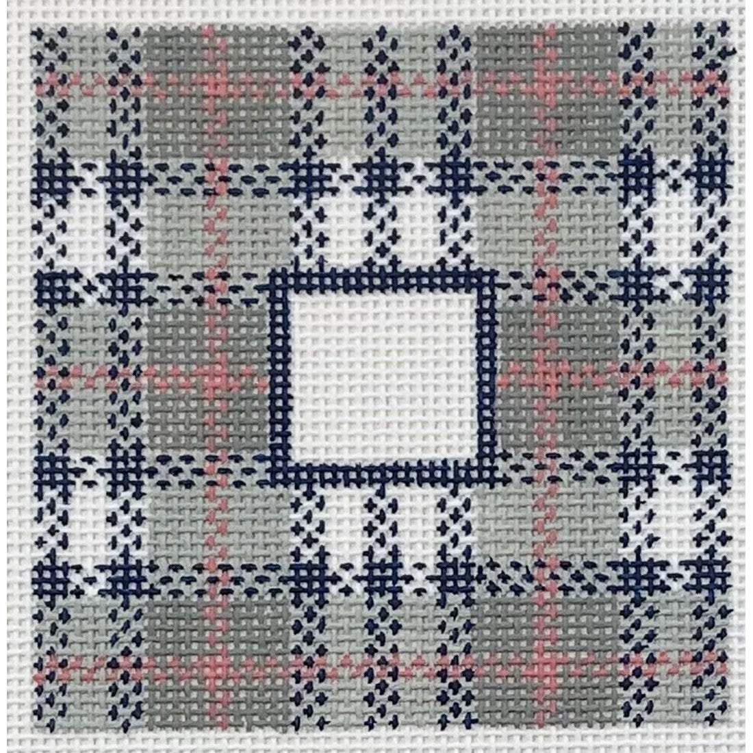 Grey & Blue Plaid