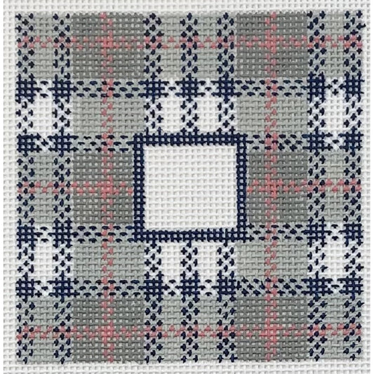 Grey & Blue Plaid