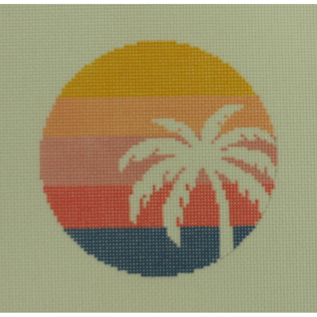 Palm Tree on Stripes