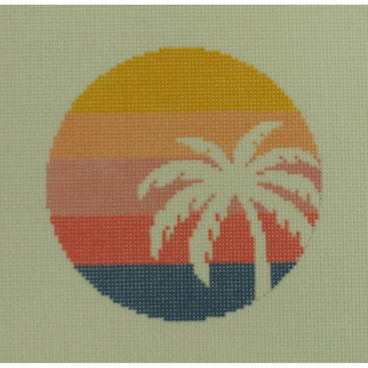 Palm Tree on Stripes