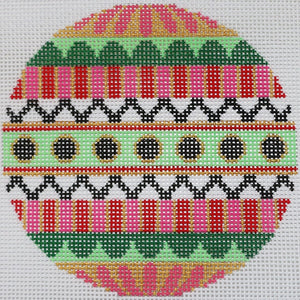 Pink/Red/Green Geometric