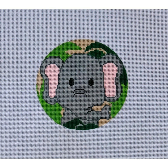 Elephant Ornament Round