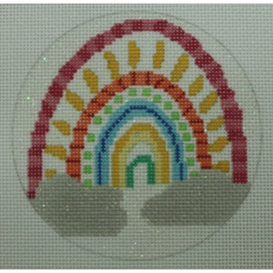 Rainbow Glittery Round