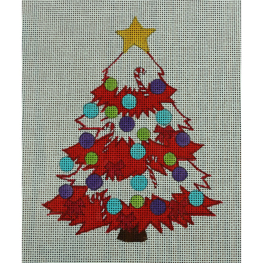 Funky Christmas Tree Red