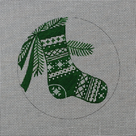 Stocking Ornament Green