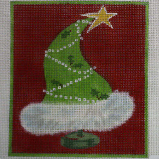 Green Santa Hat Rectangle