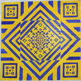 Yellow/Blue Geometric