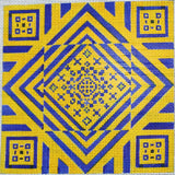 Yellow/Blue Geometric