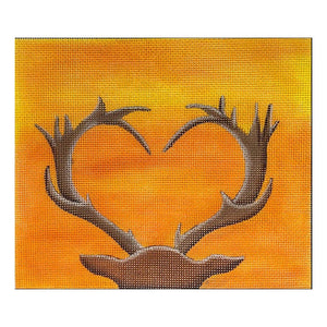 Deer Antlers in Heart