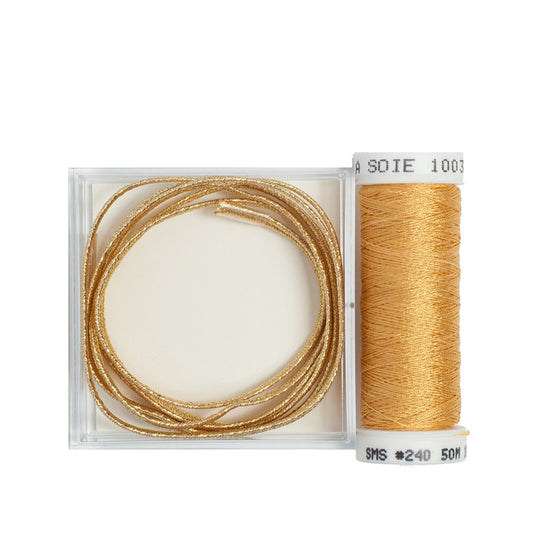 Russian Braid w/ Silk Couching Gold