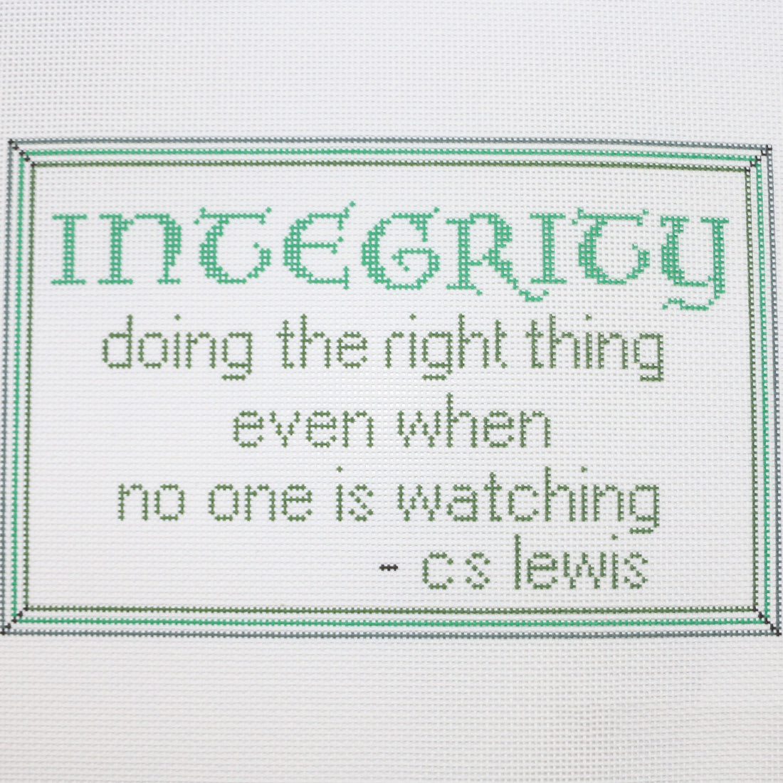 Integrity...Watching